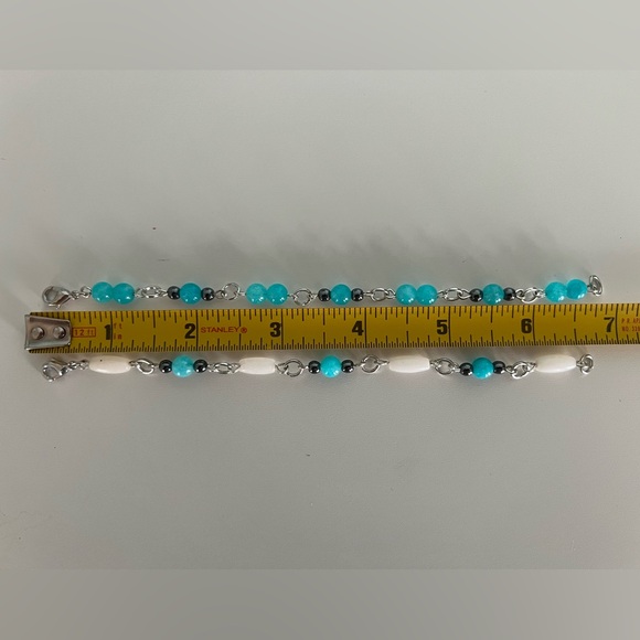 “New” Blue Slushy Gemstone Bracelet - Picture 3 of 5